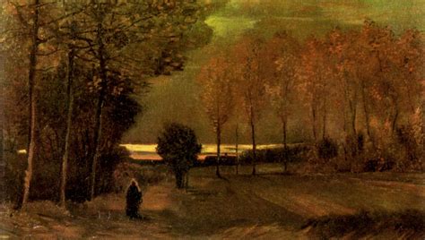 Autumn Landscape At Dusk 1885 Vincent Van Gogh