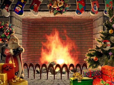 Christmas Living 3d Fireplace Screensaver Free Download