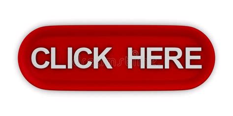 red button with text click here on white background isolated 3d illustration stock illustration