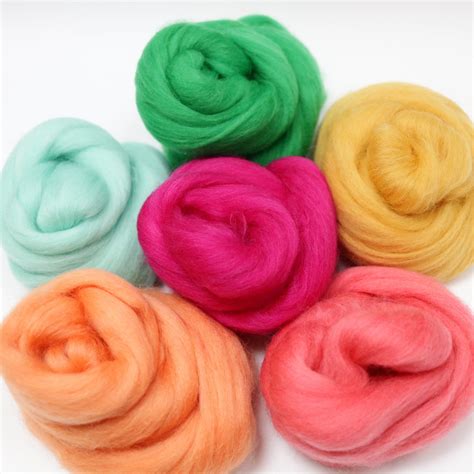 Needle Felting Wool Bundle Tutti Frutti Lincolnshire Fenn Crafts