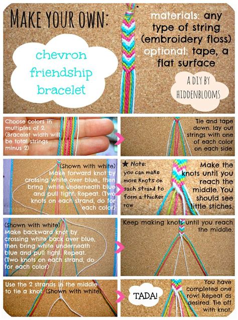 Diy Chevron Friendship Bracelet By Hiddenblooms Ankle Bracelets Diy