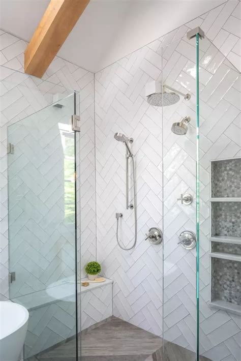 10 Farmhouse Shower Ideas To Pin Now Hunker Bathroom Remodel Shower