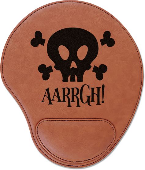 Custom Pirate Leatherette Mouse Pad With Wrist Support Personalized