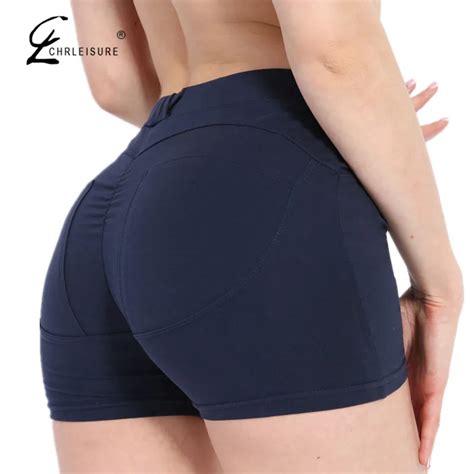 Chrleisure S Xl 3 Colors Sexy High Waist Shorts Women Summer Cotton Push Up Hip Fitness Women