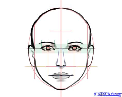 How To Draw A Human Face Step By Step Faces People Free Online