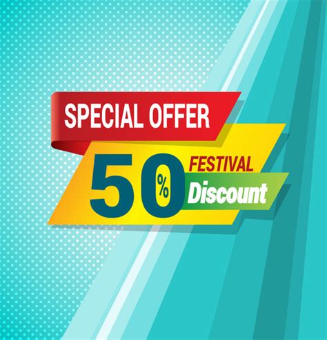 Festival Special Discount Banner Template Free Vector In Adobe