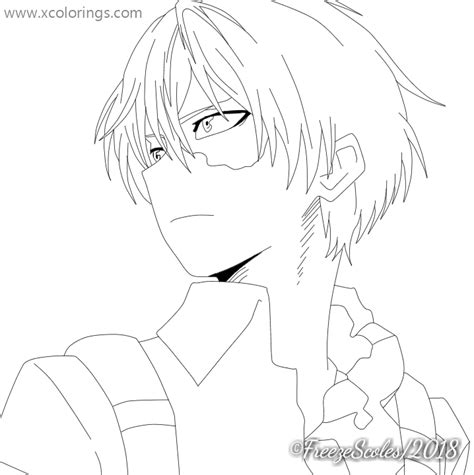 Desenho Shoto Todoroki Para Colorir Imprimir E Desenhar Colorir Me Pdmrea