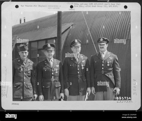 Men Of The 401st Bomb Group Who Have Been Awarded The Distinguished