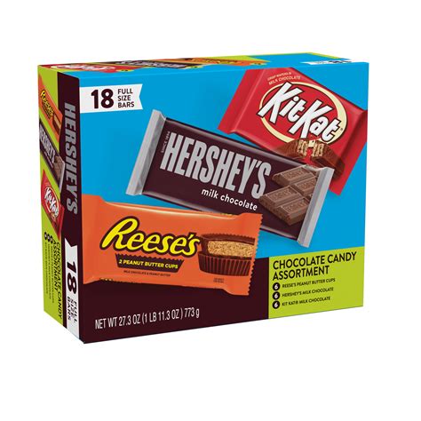 HERSHEY S KIT KAT And REESE S Assorted Milk Chocolate Candy Gift Box Oz Variety Box