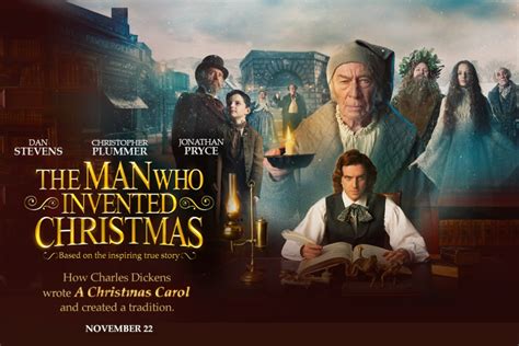 The Man Who Invented Christmas Movie Review Trailer Poster Dan