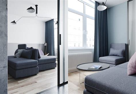 Two Small Apartments A Blue Oasis Of Minimalist Living Minimalist