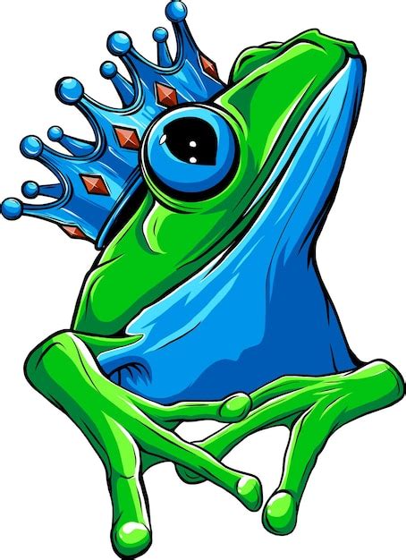 Premium Vector Illustration Of Happy Frog Prince Vector