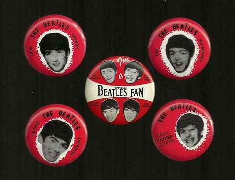1964 1968 The Beatles Part 1 Pinback Buttons Collectors Weekly