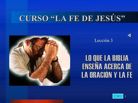 La Fe De Jesús Lección03