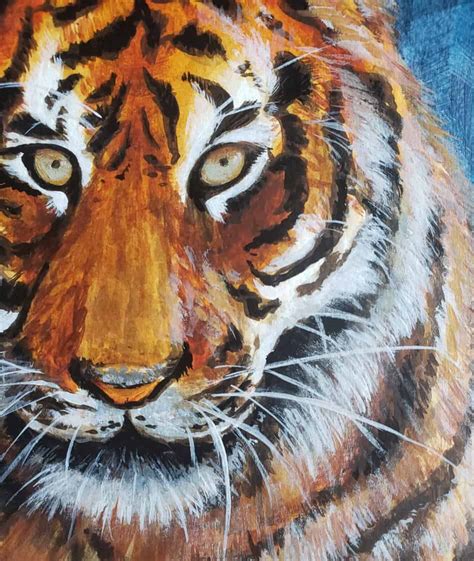 How To Create A Tiger Acrylic Painting 2023