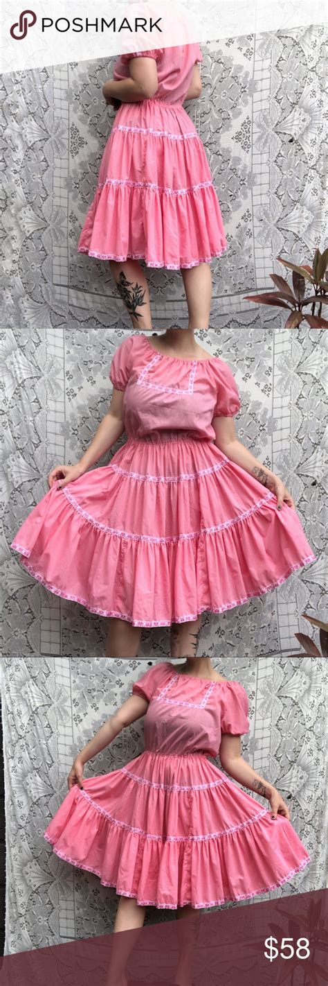 Vintage Pink Square Dance Dress Square Dance Dresses Dance Dresses