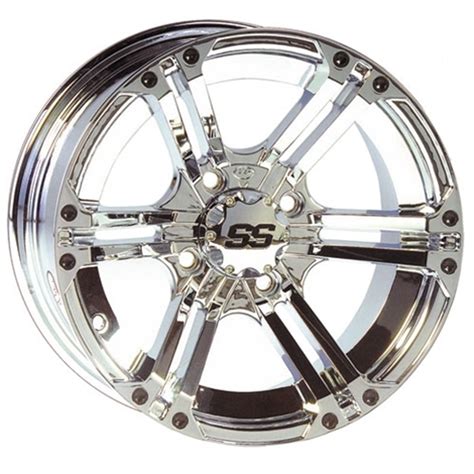 12 Inch Itp Ss212 Chrome Golf Cart Wheel Golf Cart King