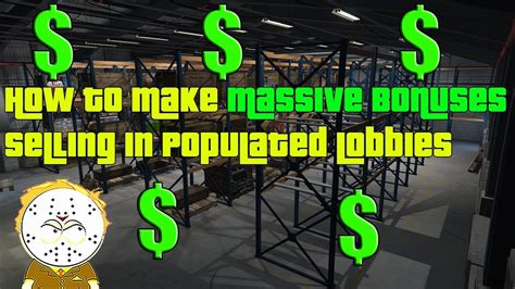 GTA Online How To Make Massive Bonuses Selling In Populated Lobbies
