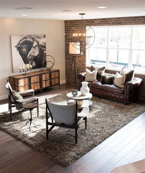 24 Cozy Masculine Living Room Design Ideas With Rustic Style