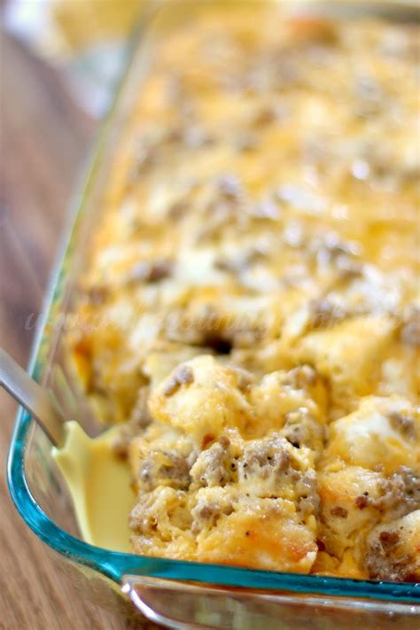Sausage Egg And Cheese Biscuit Casserole The Country Cook