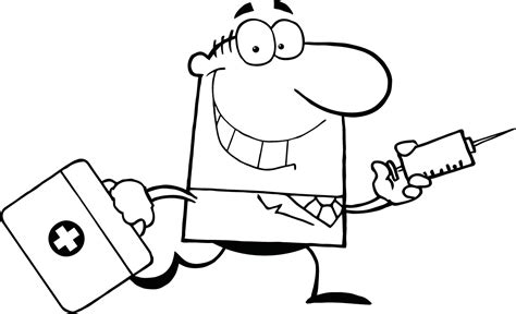 100% free occupations coloring pages. Doctor coloring pages to download and print for free