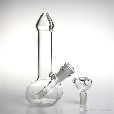 2020 7 Inch 14mm Female Glass Bong With 18mm Male To 14mm Female