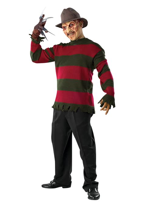 Deluxe Freddy Mens Costume Sweater With Mask