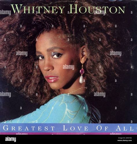 Whitney Houston Greatest Love Of All Vintage Vinyl Record Cover