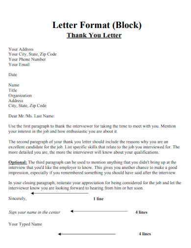 Block Letter Format Examples Pdf Examples