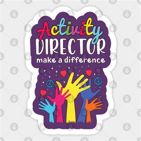 Cartoon Hands Activity Director T Activity Director Sticker