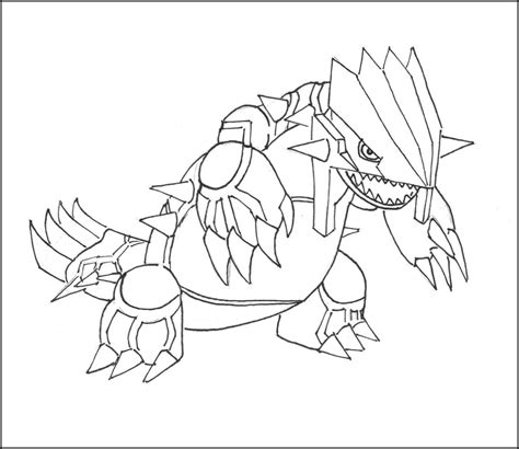 Groudon Pokemon Coloring Sheet Coloring Pages