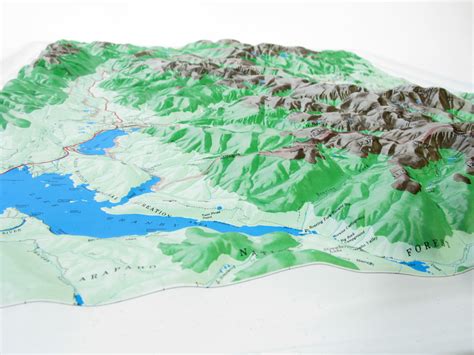 Rocky Mountain S Series National Park Raised Relief 3d Map