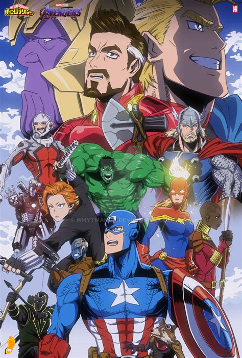 Avengers Endgame In My Hero Academia By Whytmanga On Deviantart