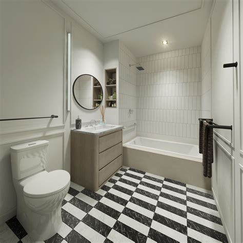 Leaks from pipes can be difficult to detect because we often hide pipework behind bathroom. classic black and white marble checker bathroom floor ...