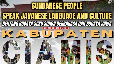 Sundanese People Speak Javanese Language And Culture Suku Sunda