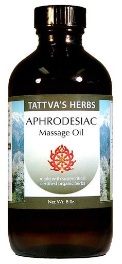 Aphrodisiac Body And Massage Oil Tattvas Herbs
