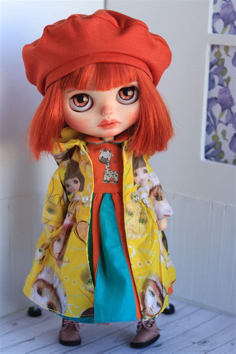 Blythe Sold Blythe Custom Oak Doll Doll With Red Hair Etsy