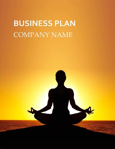 Solutions track which is a $5k minimum threshold instruction: Yoga Studio Business Plan Template Sample Pages - Black ...