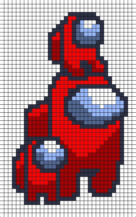 Among Us Pixel Art Pixel Art Pattern Pixel Art Templates Easy Pixel Art