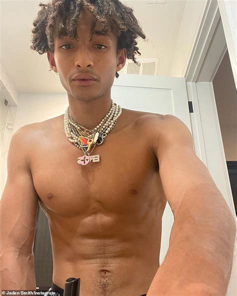 Jaden Smith Shows Off His Chiseled Chest And Six Pack Abs As He Posts Shirtless Selfies Daily