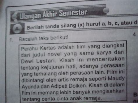 Struktur Pertama Dalam Teks Ulasan - Kondisko Rabat