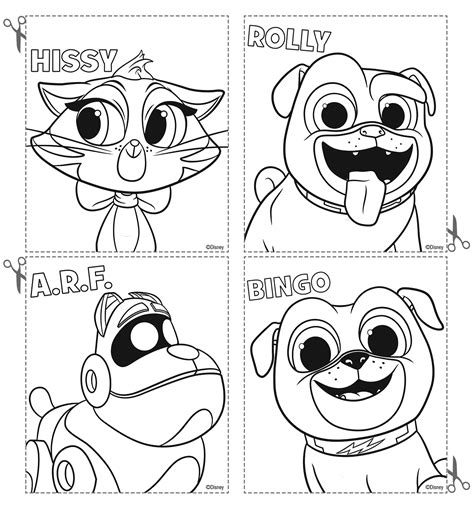 Bingo and rolly, having fun around their neighborhood and the world when their masters leave the house. Disney Puppy Dog Pals Coloring Pages Cards | Puppy ...