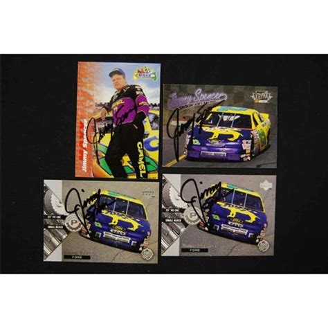 Jimmy Spencer Autographed Nascar Racing Cards