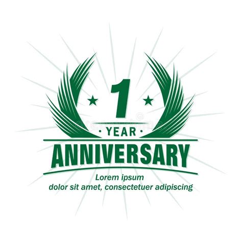 First Anniversary Logo Stock Illustrations 1 809 First Anniversary