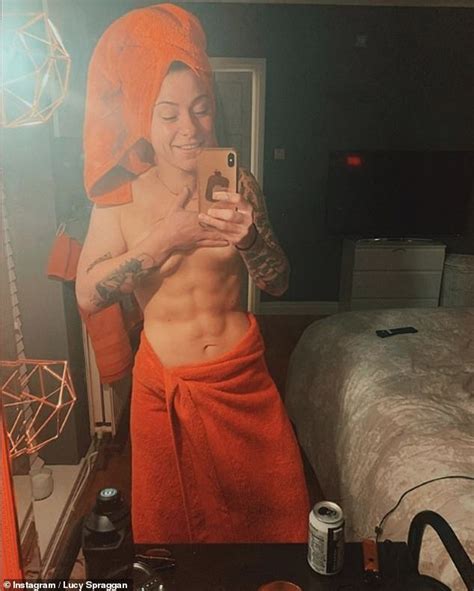 X Factors Lucy Spraggan Displays Her Incredible Abs In Topless Snap