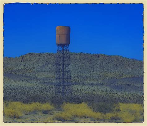 Water Tank In The Middle The Desert Free Stock Photo Public Domain
