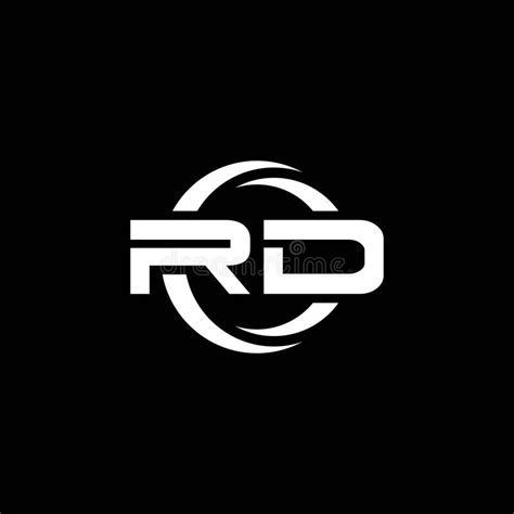 Rd Logo Monogram Design Template Stock Vector Illustration Of