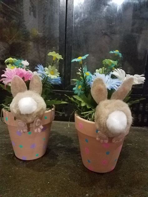 Bunny Pots Planter Pots Crafty Easter