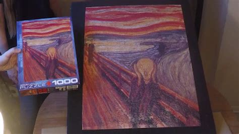 Пазл step puzzle 4000 деталей: 'The Scream' 1000 Piece Puzzle Time Lapse - YouTube