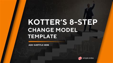 Kotters Step Change Model Template For Powerpoint And Keynote Is A